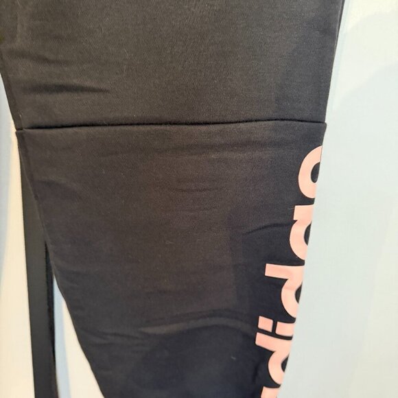 NWT - Adidas Fleece Joggers with Salmon ish Logo size L Slim, Normal Length - Picture 6 of 8